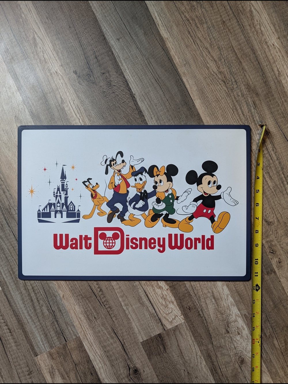 Disney Parks WDW 50th Anniversary Vault Collection dual-sided placemat